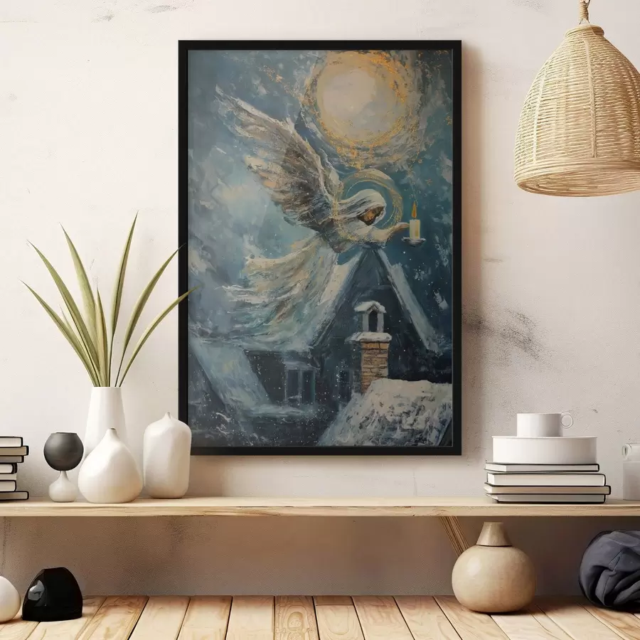 Fototapety Anjel nad domami f46600