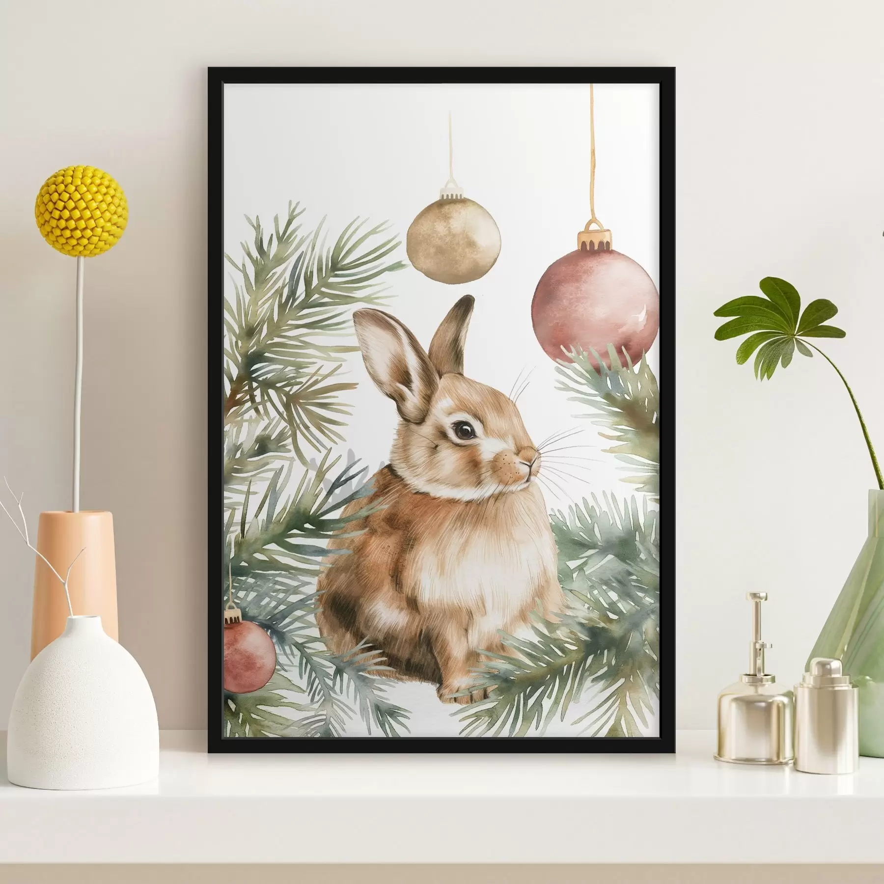 Fototapety Novoročný zajac f46603