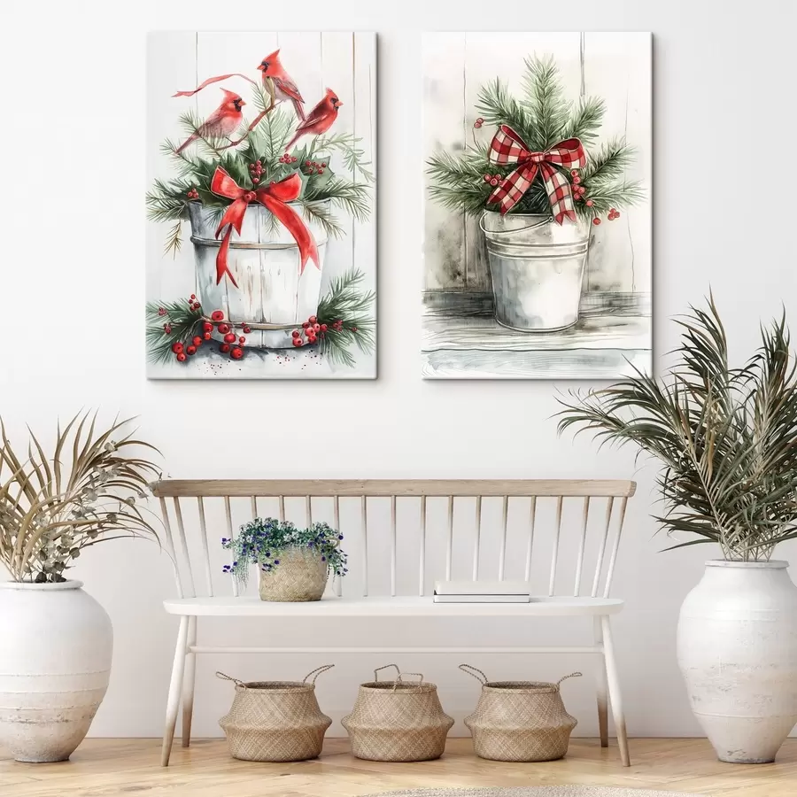 Obraz Vianočné črepníky m00959