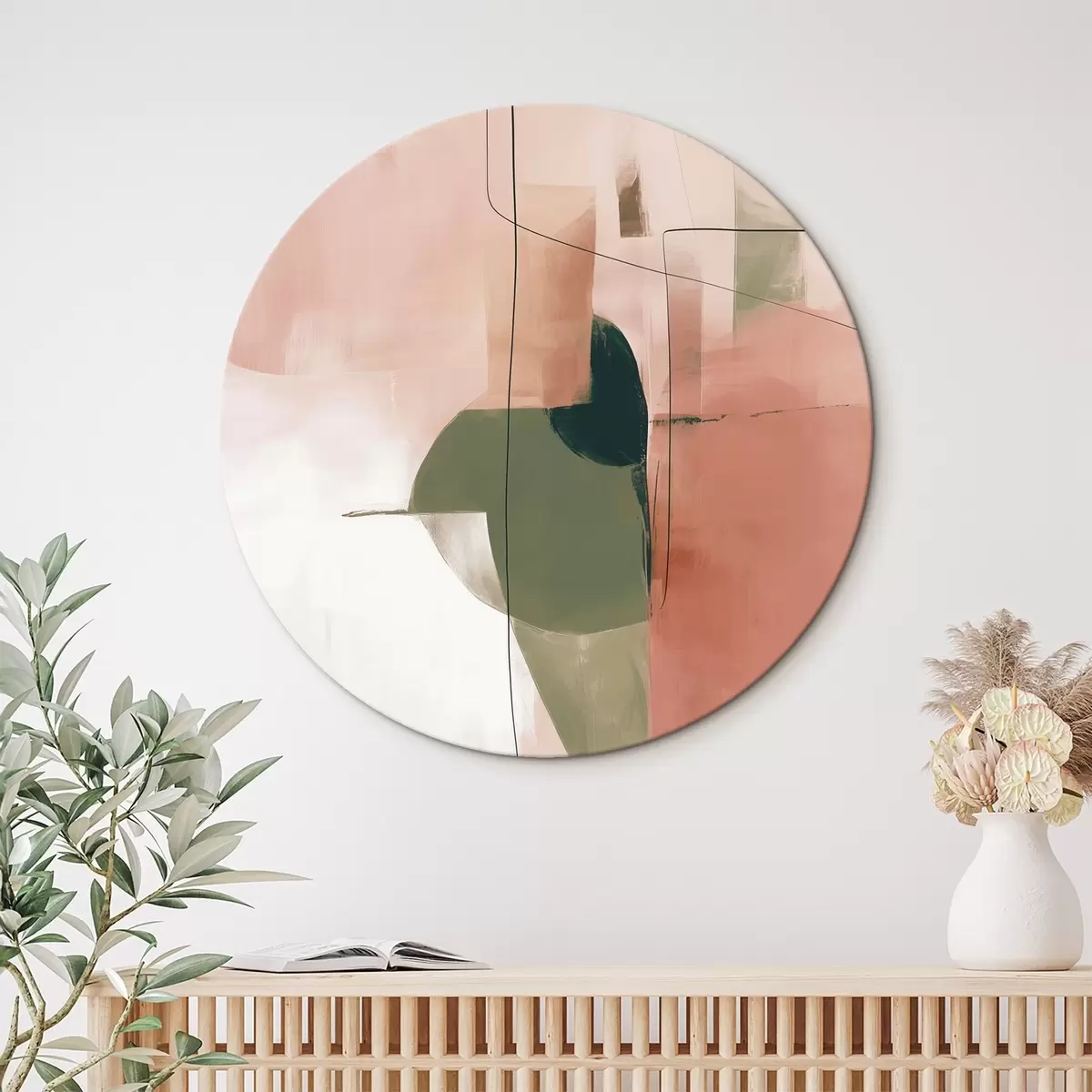 Okrúhle obrazy Abstrakcia r46574