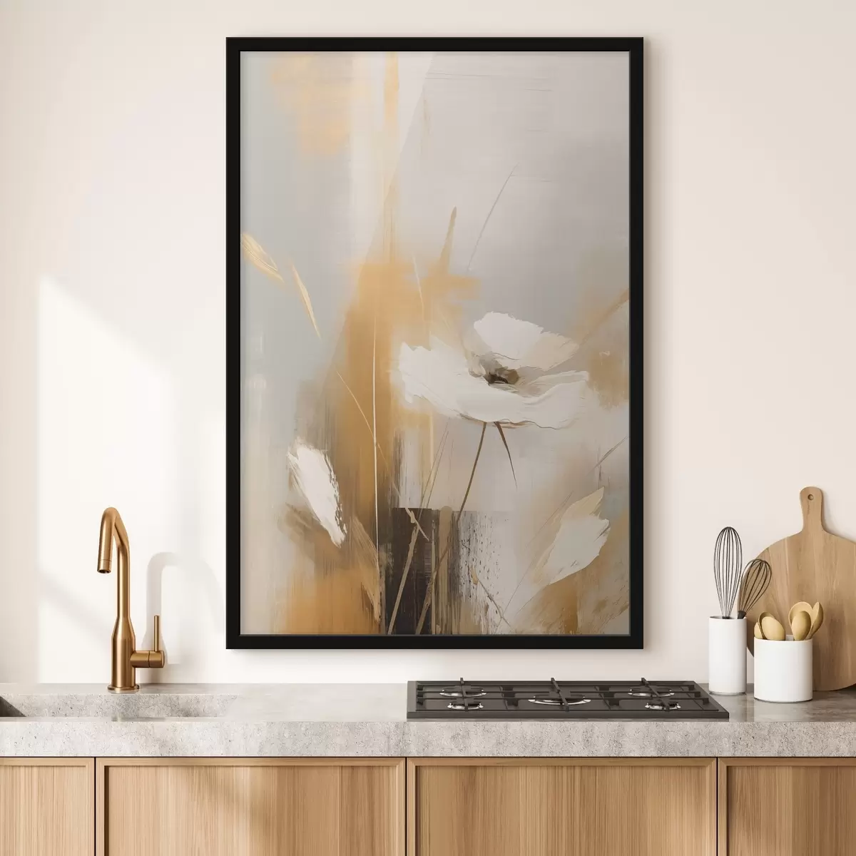 Plagáty Abstraktná divoká kvetina f46453