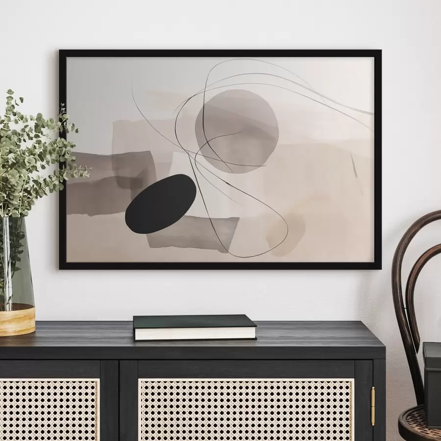 Fototapety Abstraktné tvary s čiarami f46455