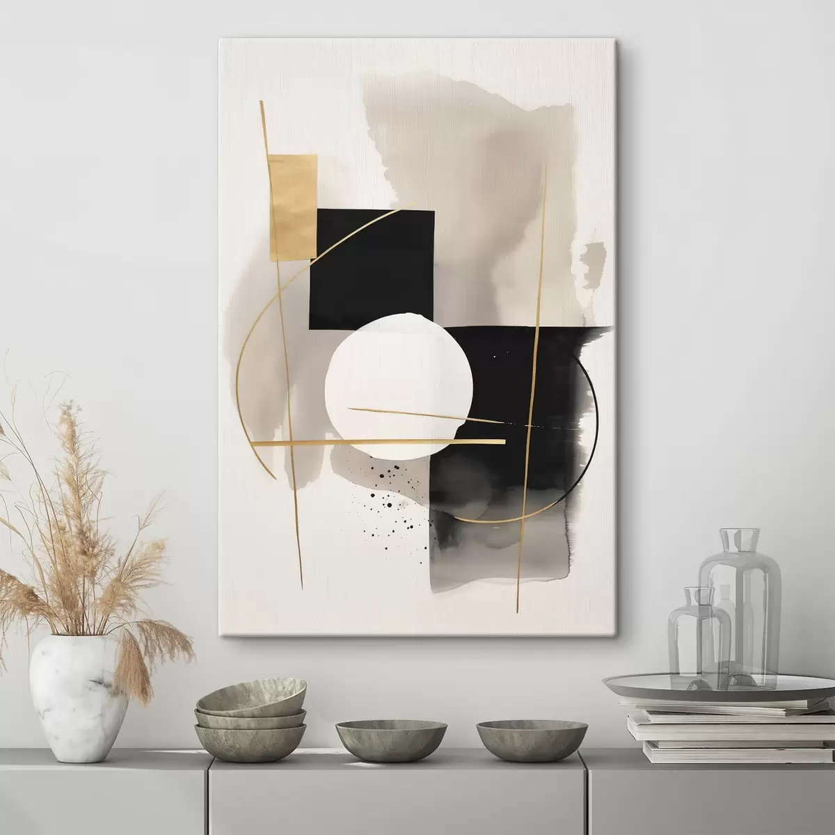 Obraz Abstrakcie s tvarmi s46573