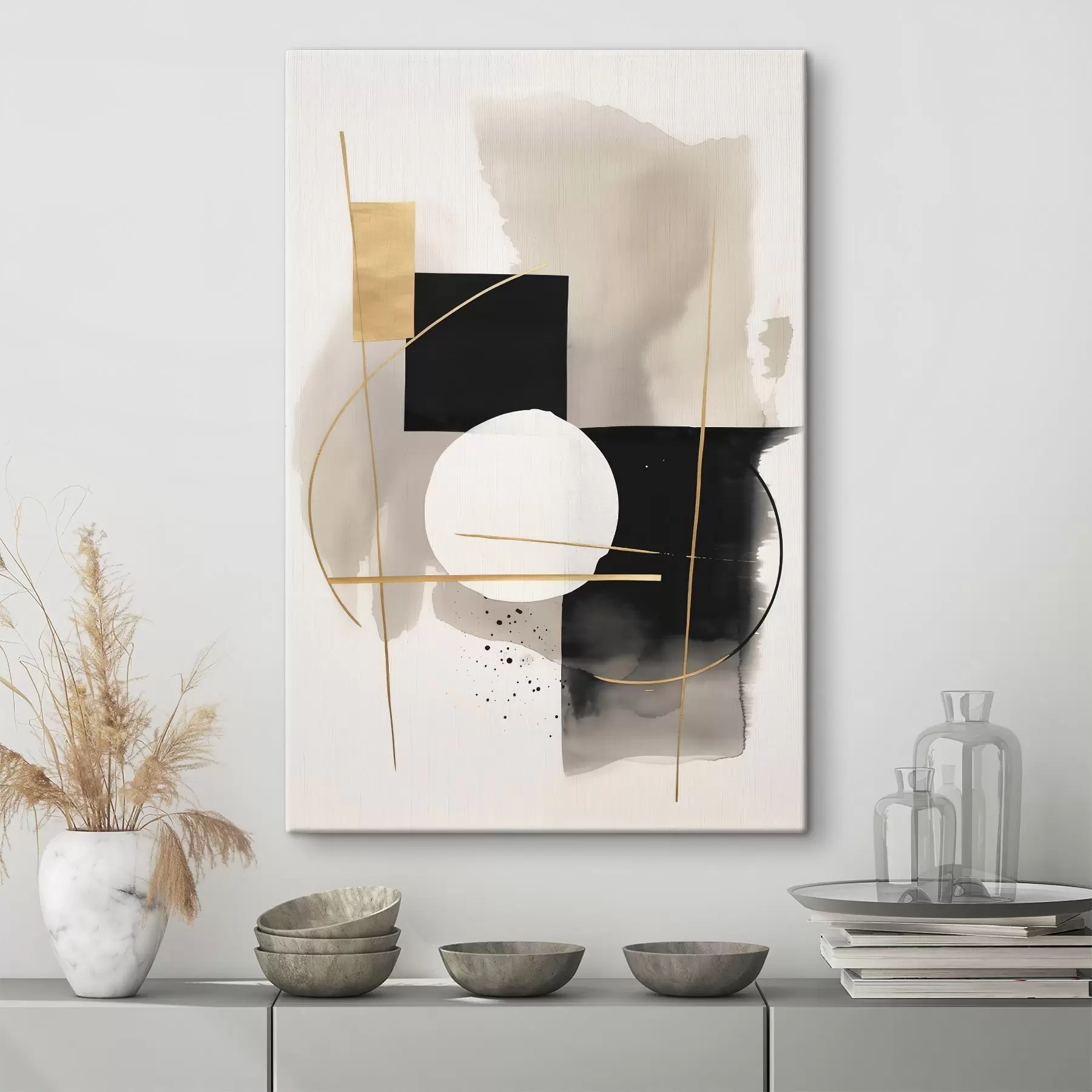 Obraz Abstrakcie s tvarmi s46573