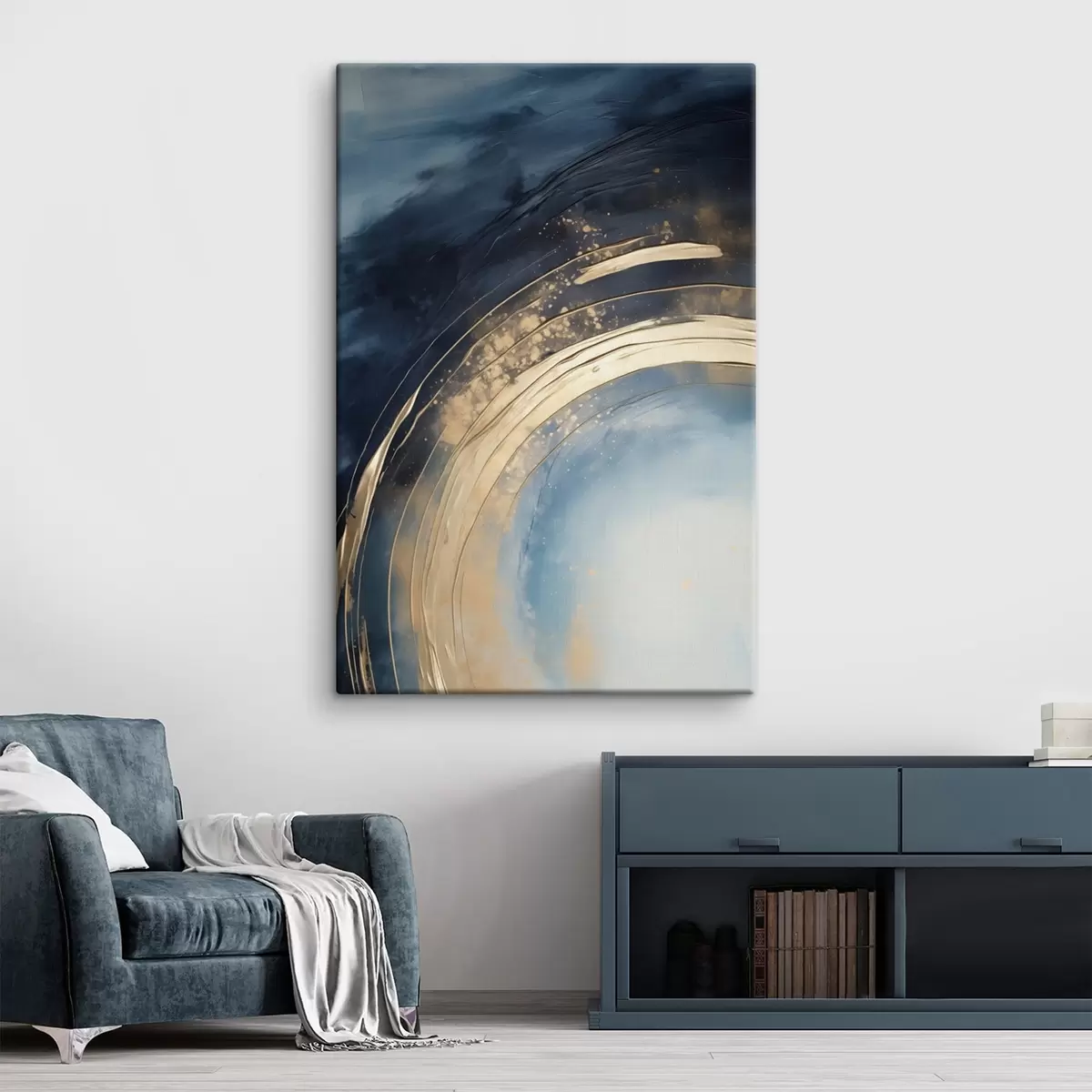 Obraz Rozsiahly prsteň so svetlým stredom a škvrnitou glazúrou s46488