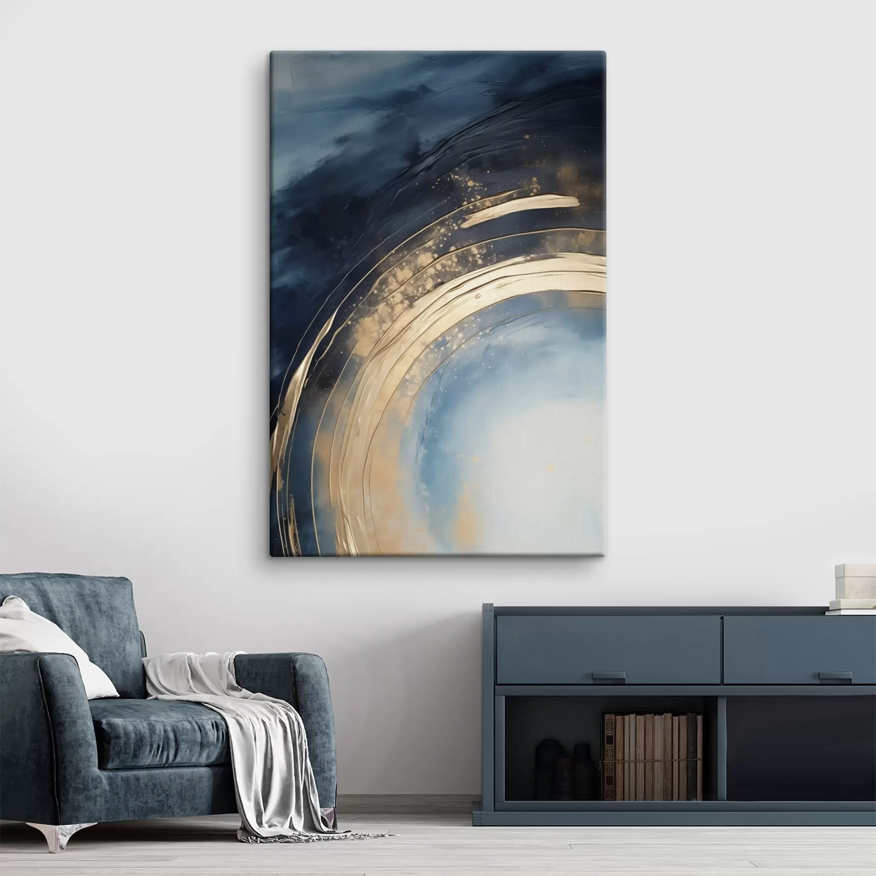 Obraz Rozsiahly prsteň so svetlým stredom a škvrnitou glazúrou s46488