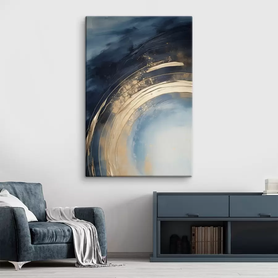 Obraz Rozsiahly prsteň so svetlým stredom a škvrnitou glazúrou s46488