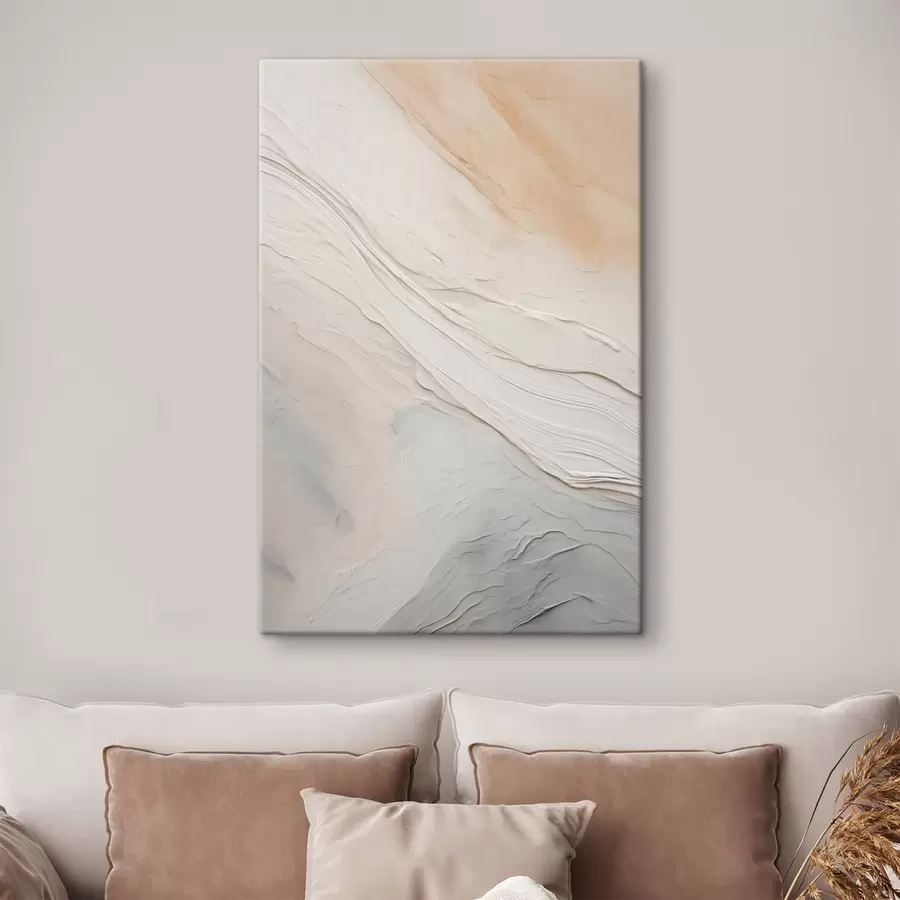 Obraz Textúrovaná omietka v jemných odtieňoch slonovej kosti a piesku s46510