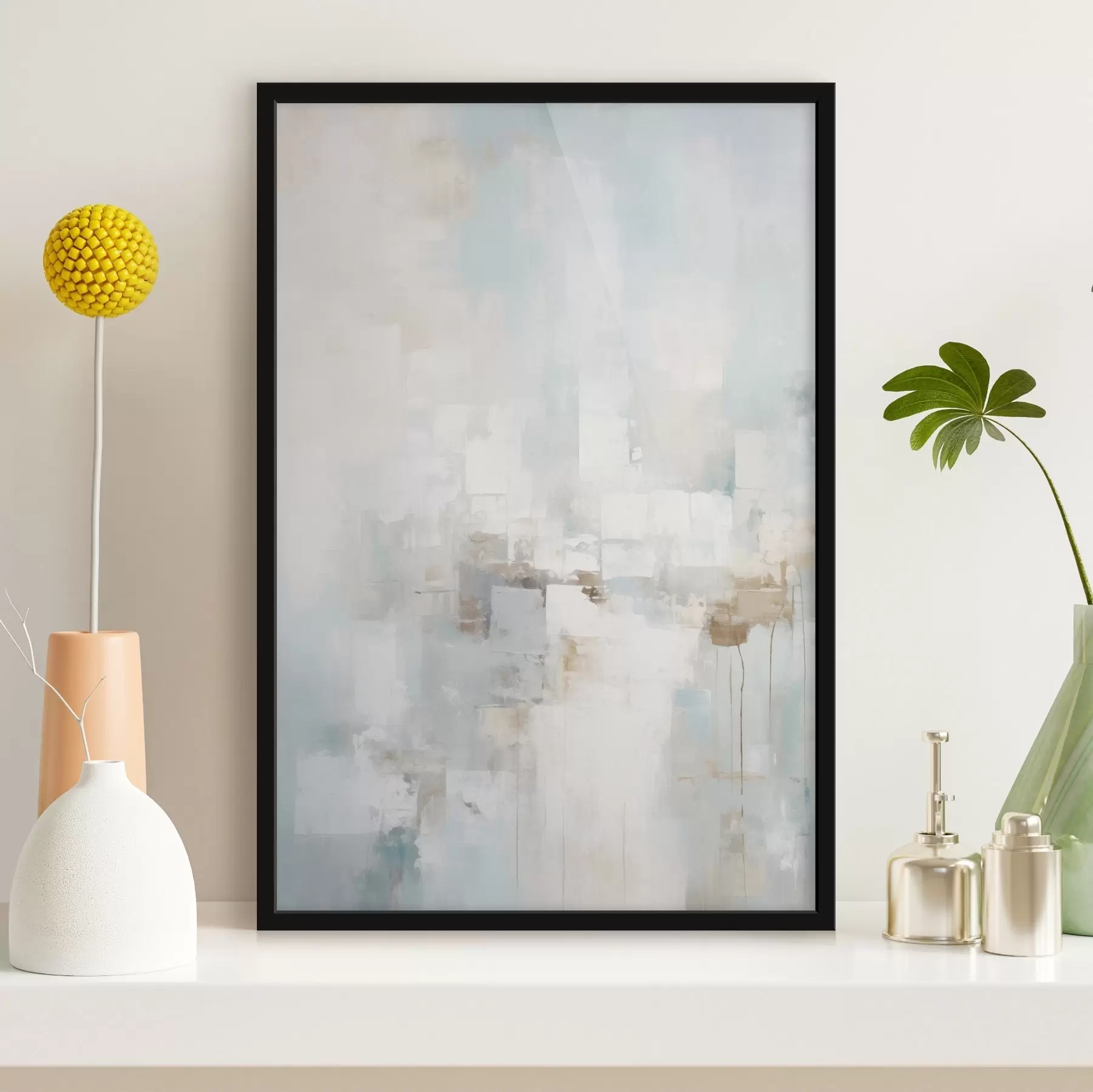 Fototapety Svetlé pastelové bloky: modrá, béžová, biela f46546