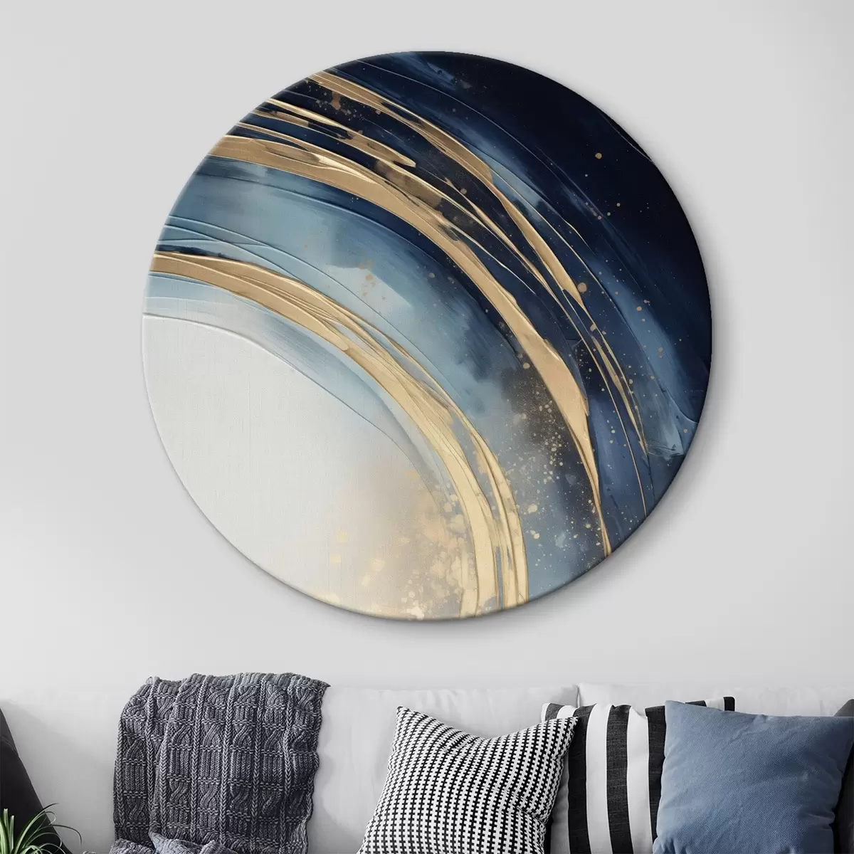 Okrúhle obrazy Úzke vrstvené prstence nad bledým horizontom r46489