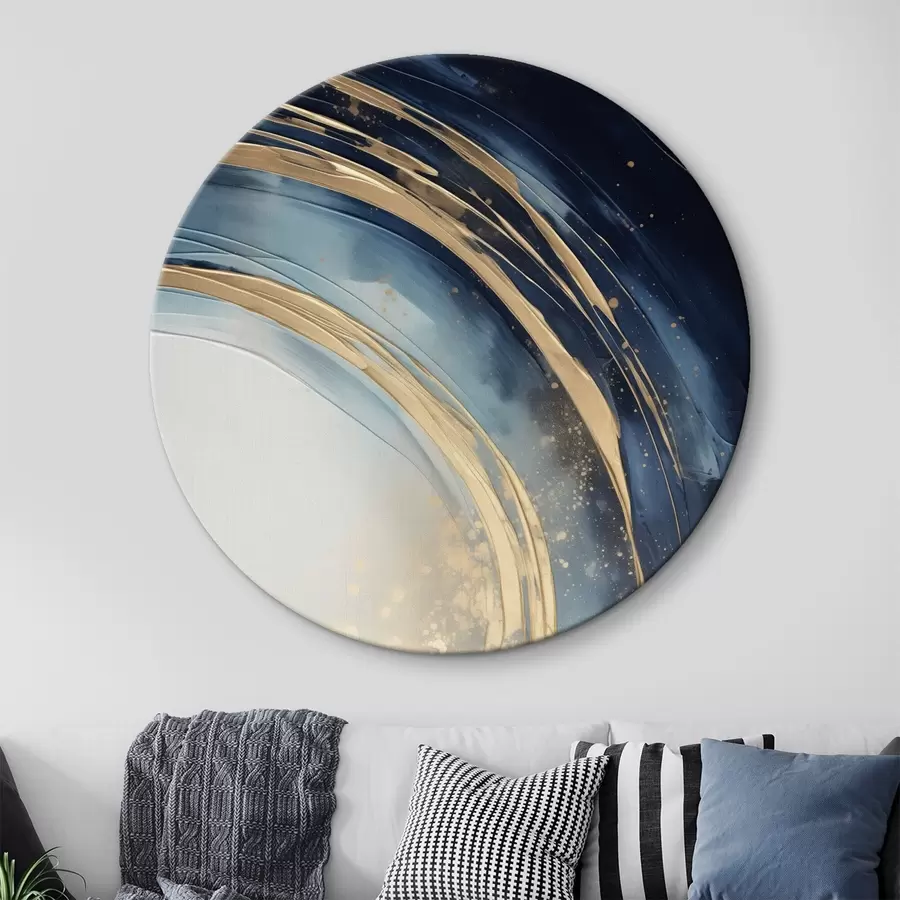 Obraz Úzke vrstvené prstence nad bledým horizontom r46489