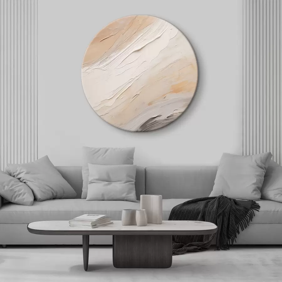 Obraz Textúrovaná omietka v teplých béžových odtieňoch s jemnou šedou farbou r46511