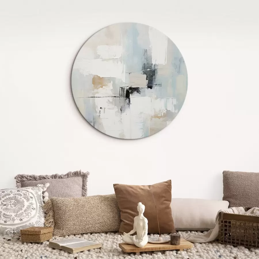 Obraz Svetlý abstraktný motív s čiernym akcentom r46548