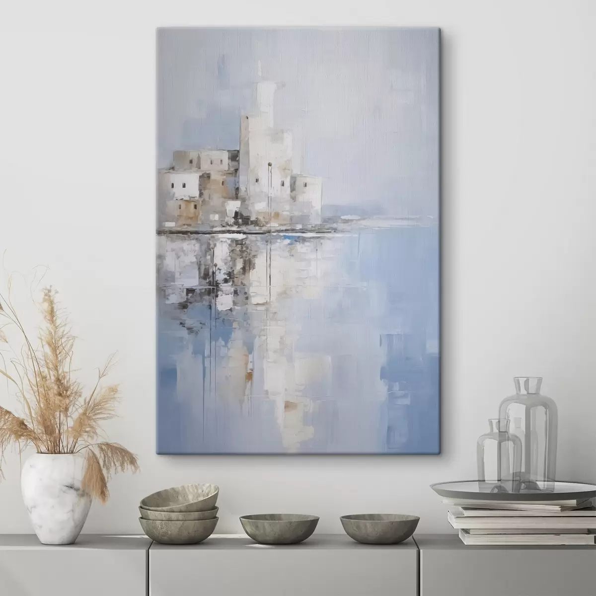 Obraz Abstraktná krajinárska imitácia maľby s46674