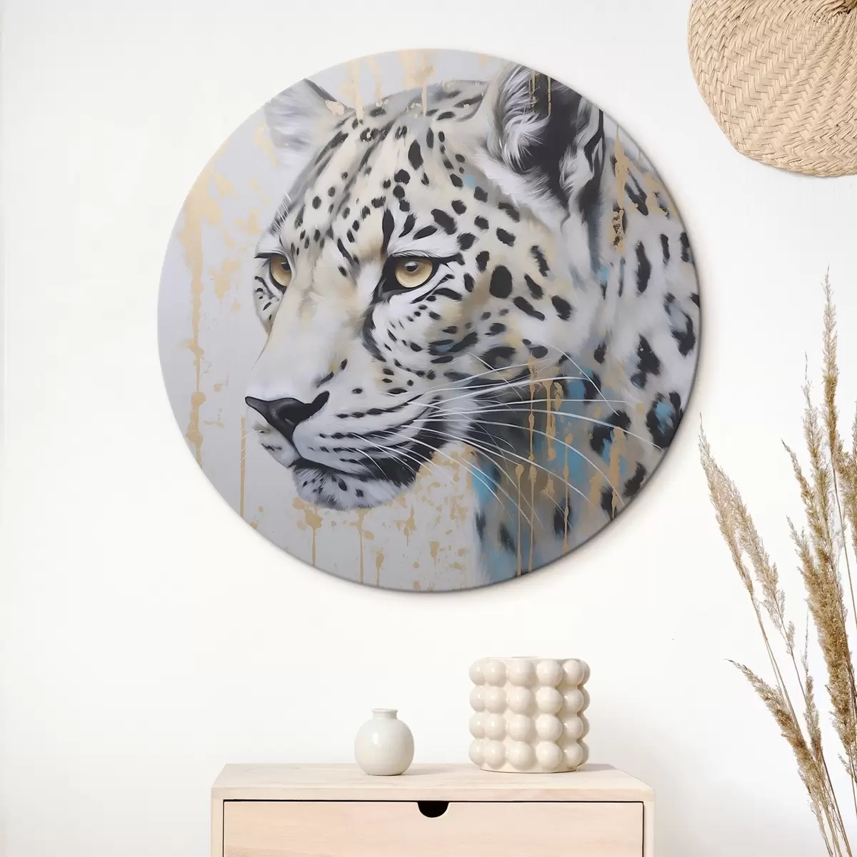 Okrúhle obrazy Leopard r46668