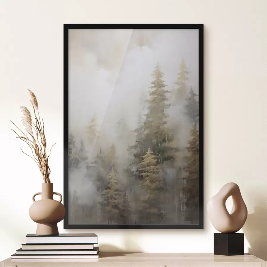 Fototapety Lesná imitácia maľby f46672