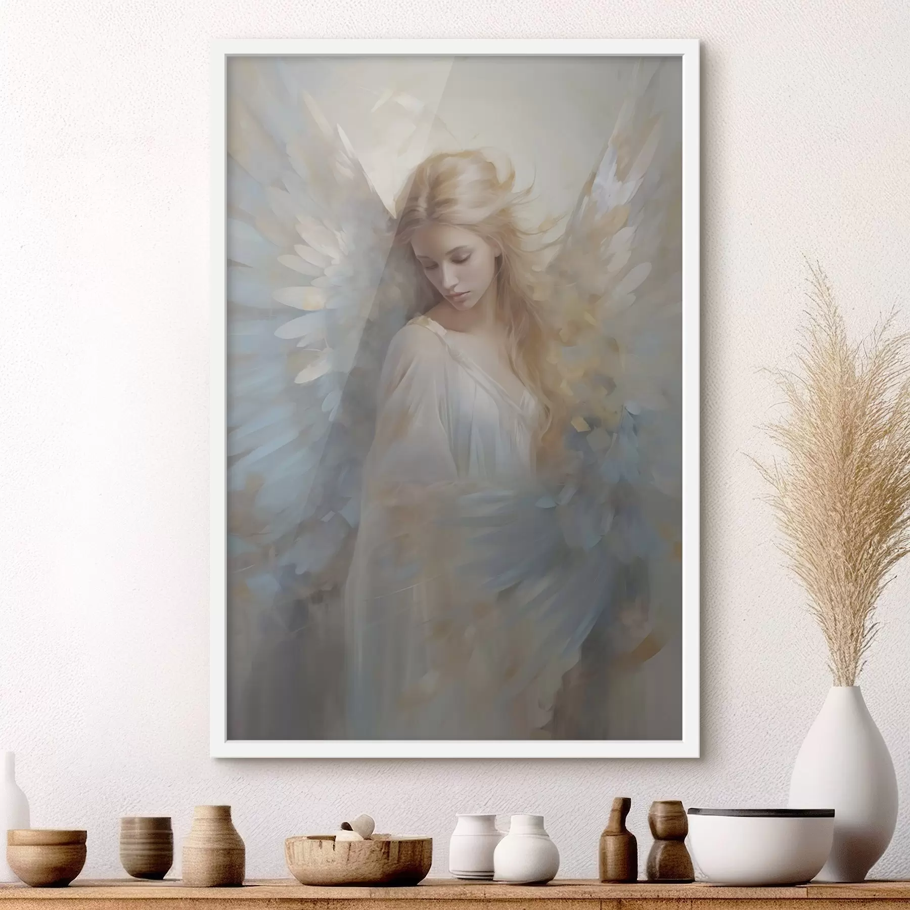 Fototapety Imitácia abstraktnej maľby anjela f46682