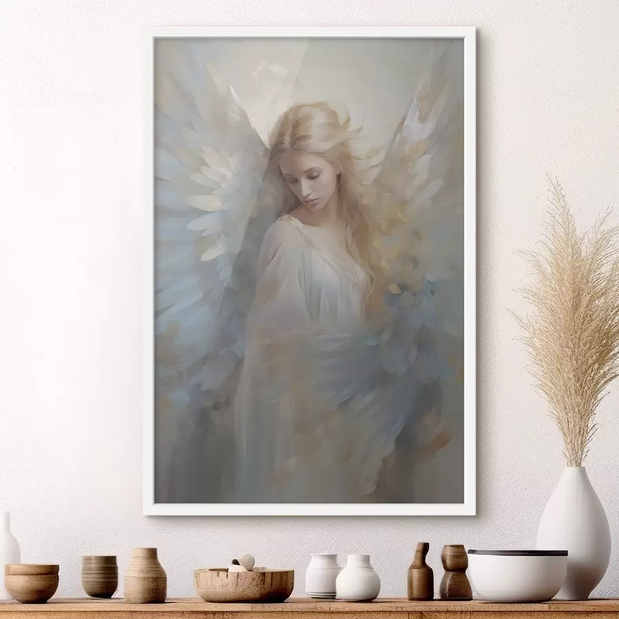 Fototapety Imitácia abstraktnej maľby anjela f46682