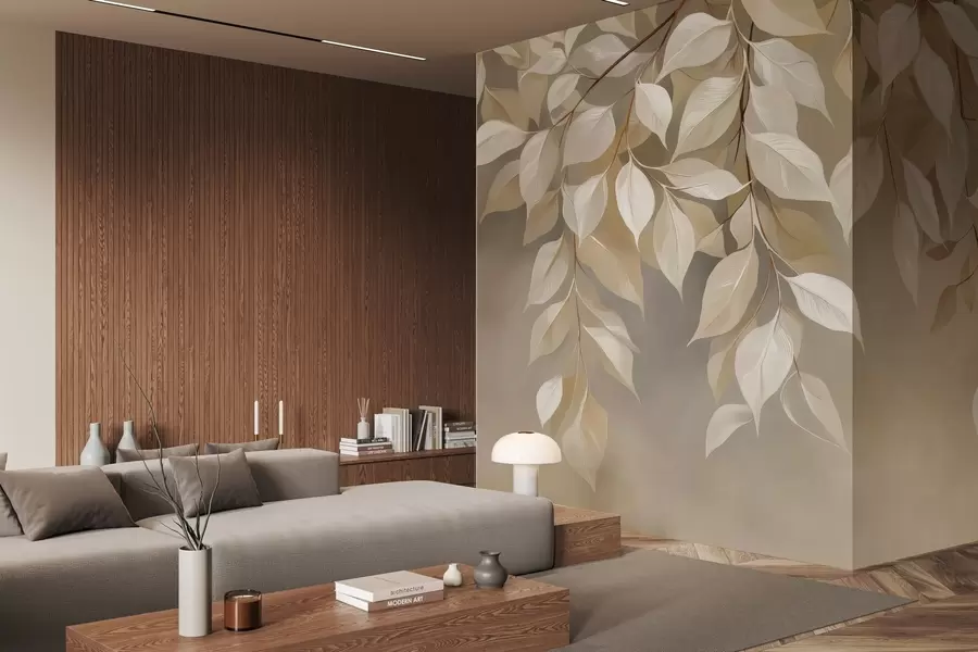 Fototapety Vetvička kerblíku s listami w04899