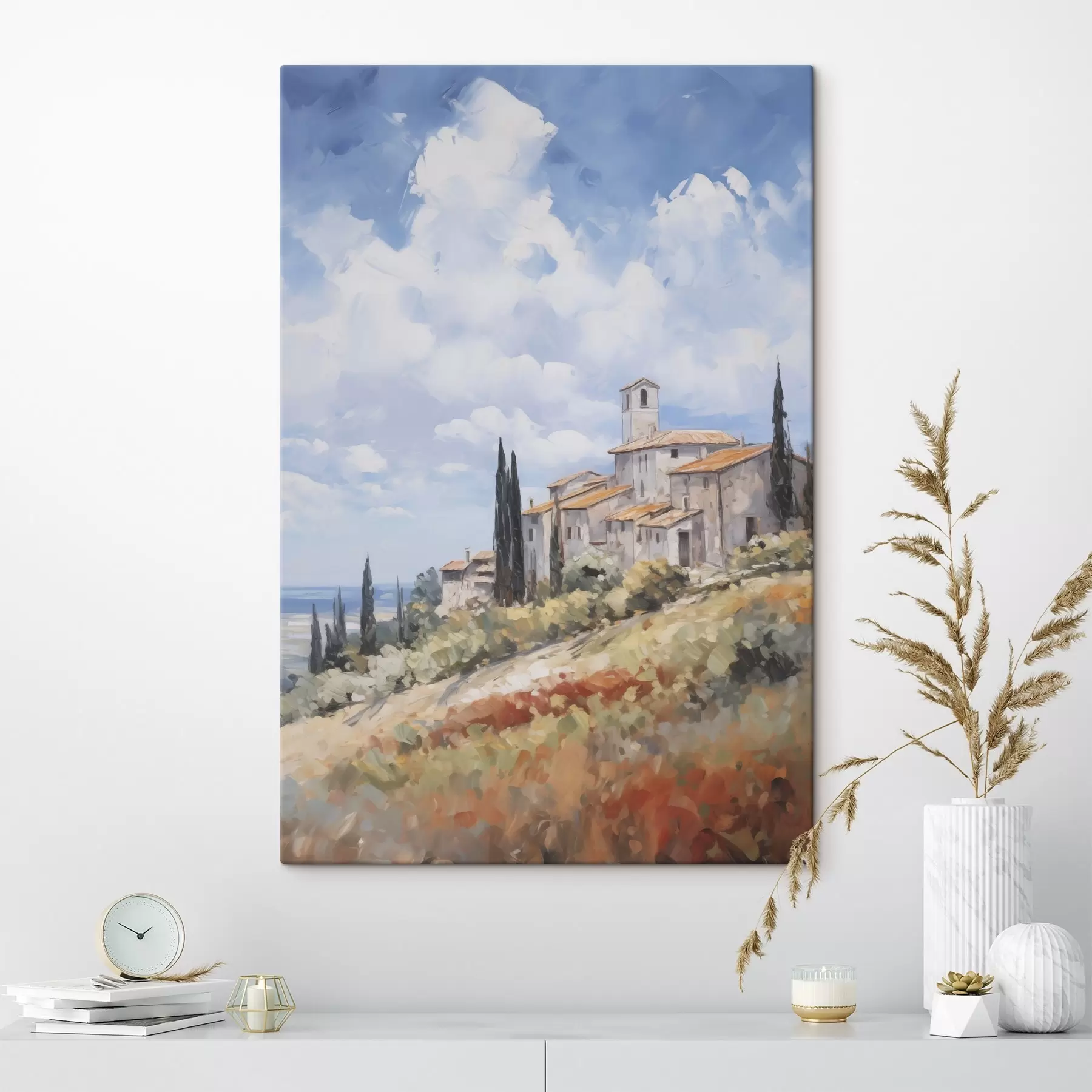 Obraz Imitácia maľby vidieckej krajiny s46716