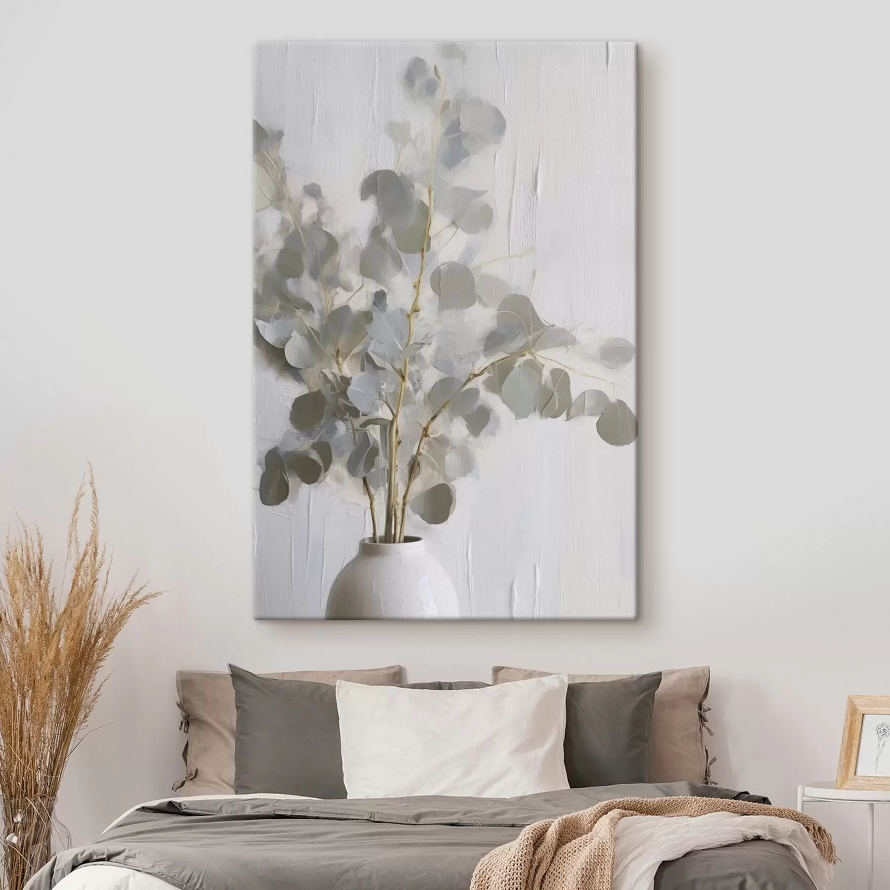 Obraz Vetvičky vo váze imitácia maľby s46719