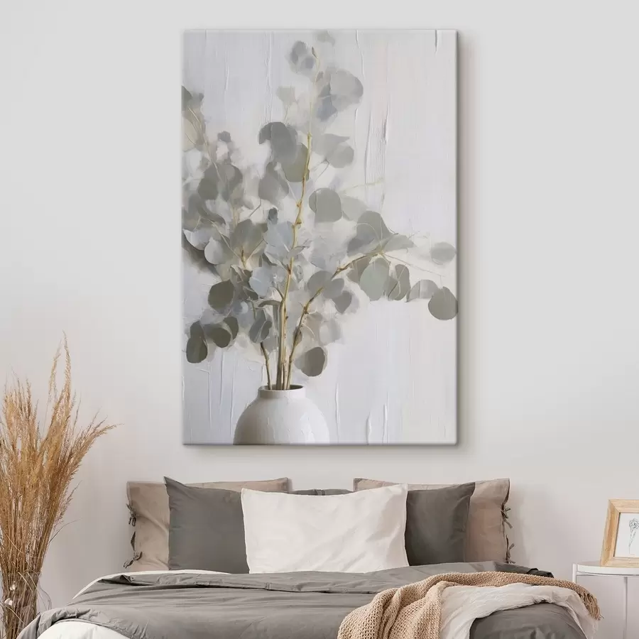 Obraz Vetvičky vo váze imitácia maľby s46719