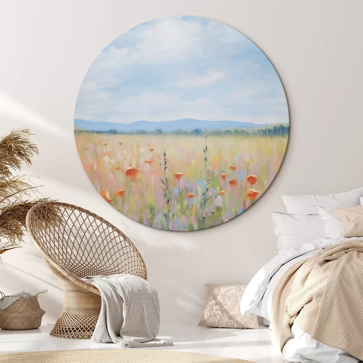 Okrúhle obrazy Maľba imitácie poľa r46715