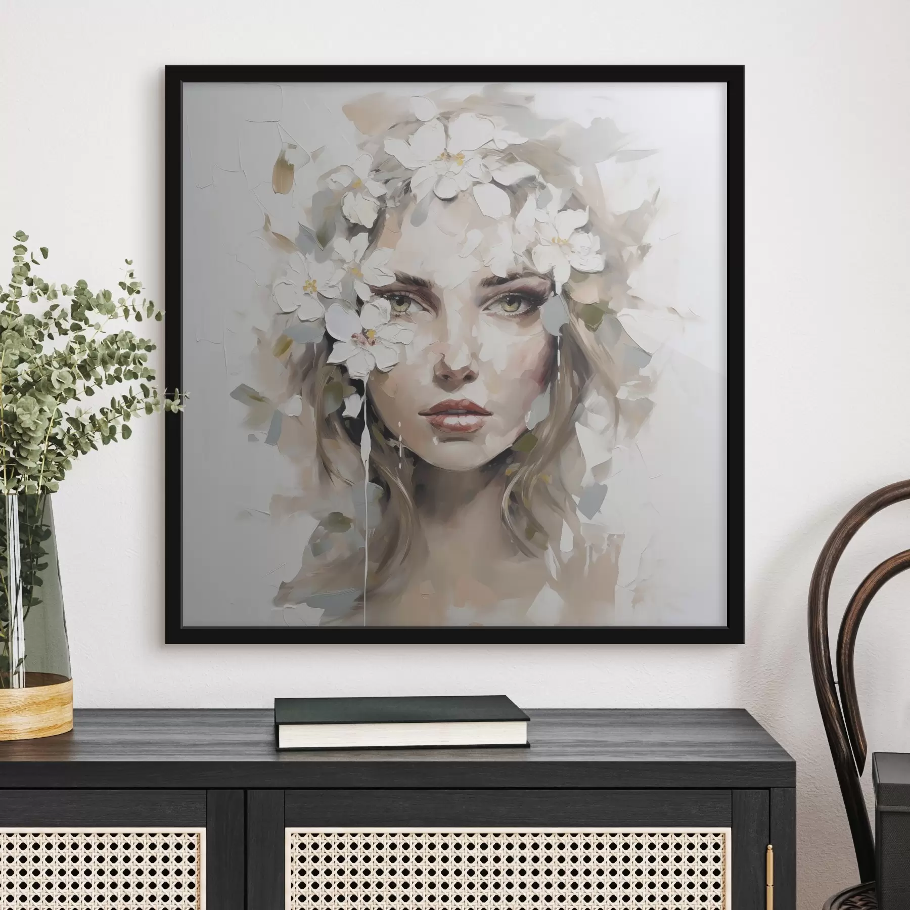 Fototapety Abstraktný portrét imitujúci maľbu f46749