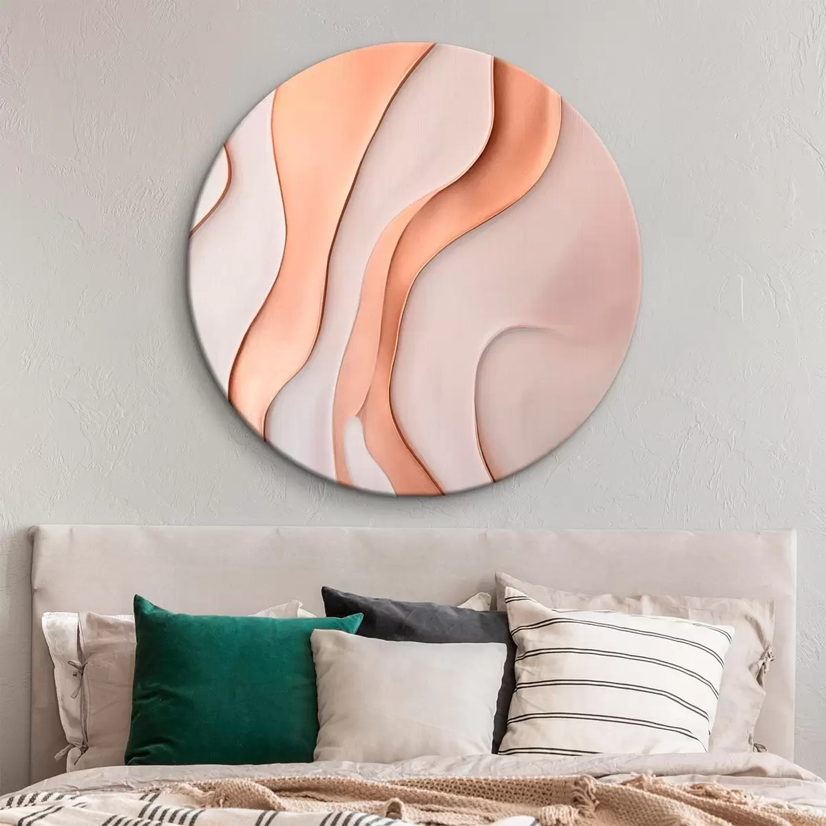 Okrúhle obrazy Abstrakt. Vlnovky r46724