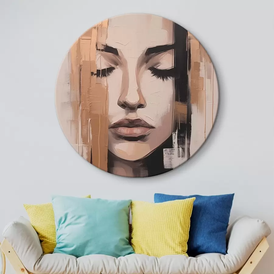 Obraz Portrét ženy. Abstraktné ťahy štetcom r46733