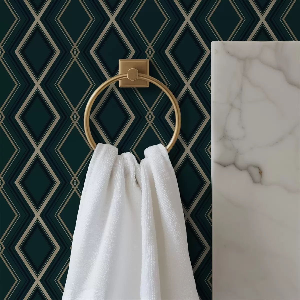 Tapety Tmavo modrozelené pozadie s opakujúcou sa diamantovou mriežkou a00975v1