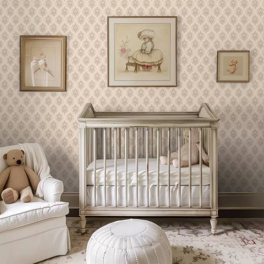 Fototapety Práškové kvapôčkové motívy s kvetinou na teplom pozadí a00977v2