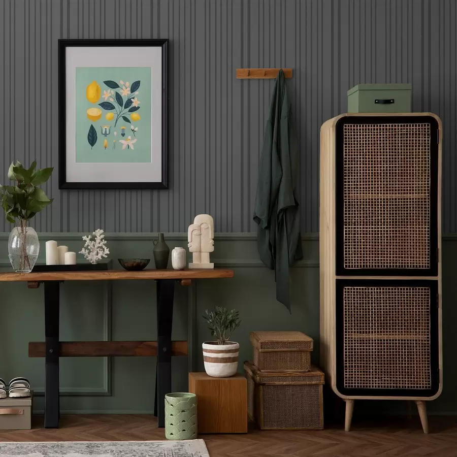 Fototapety Tmavošedé pozadie s vertikálnymi textúrovanými pruhmi a00979v1