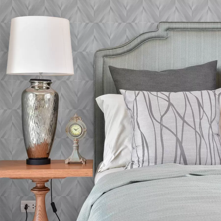 Fototapety Geometria uhlových ťahov v chladnej šedo-modrej palete a00983v2