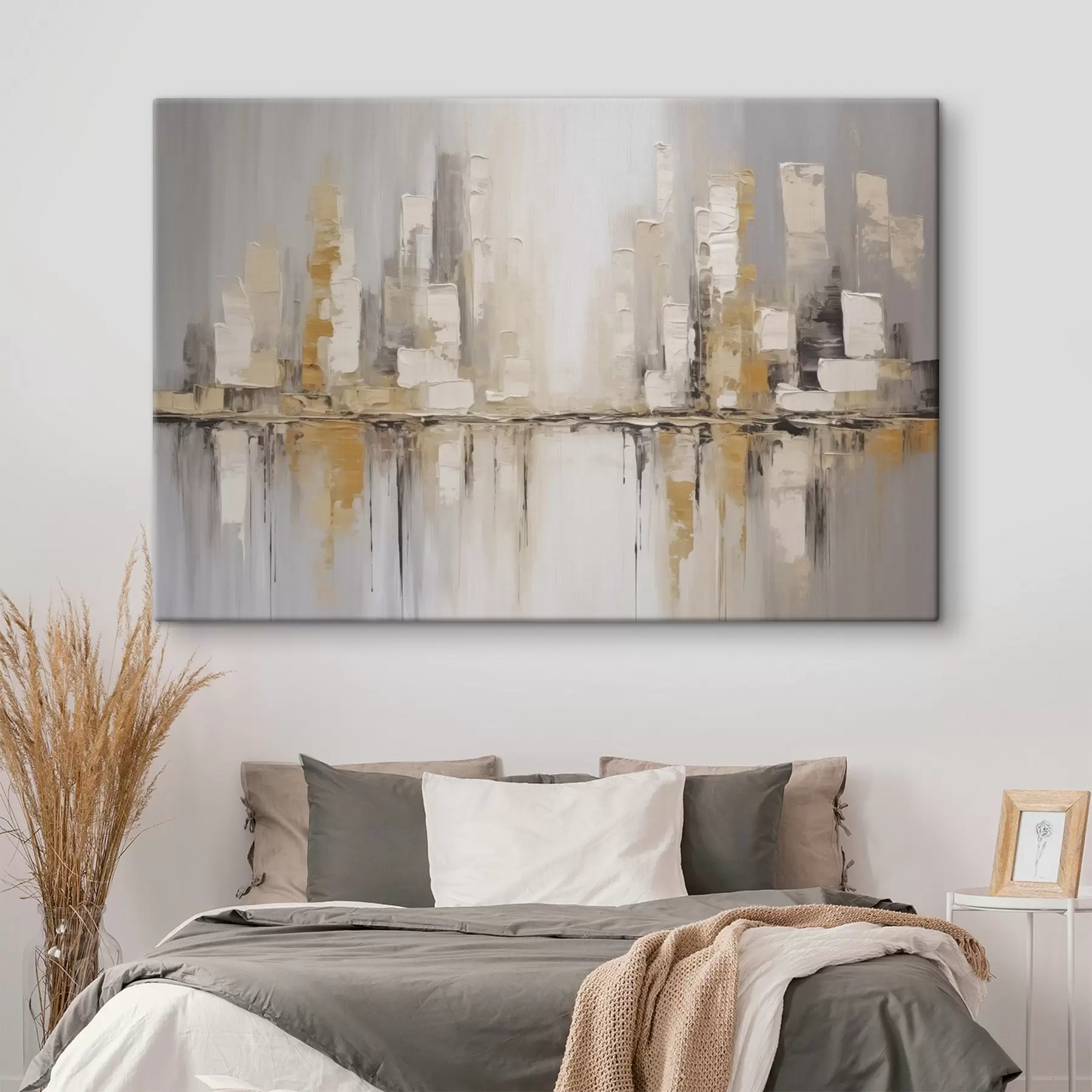 Obraz Abstraktná mestská imitácia maľby s46761