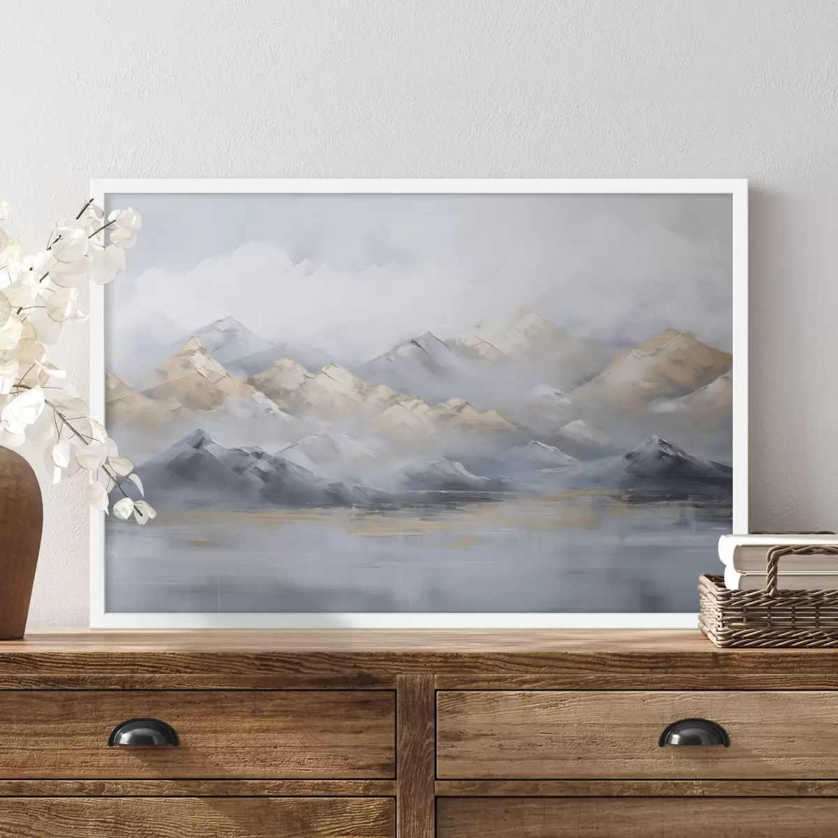 Plagáty Horská krajina imitácia maľby f46765