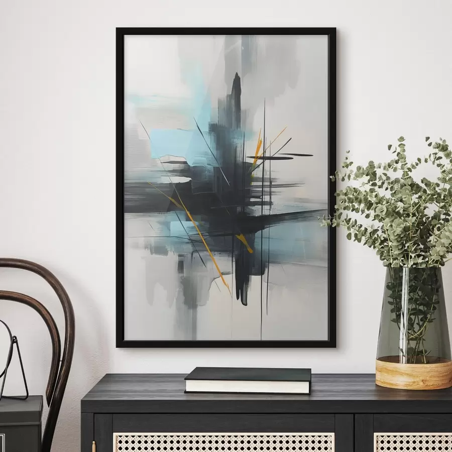 Fototapety Abstrakcia s imitáciou špliechancov a ťahov štetcom f46789