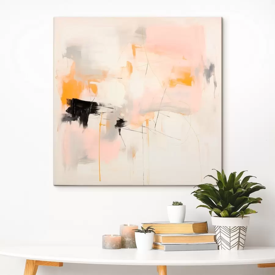 Obraz Rozmazané tvary a dynamické ťahy v gestickom štýle s46639
