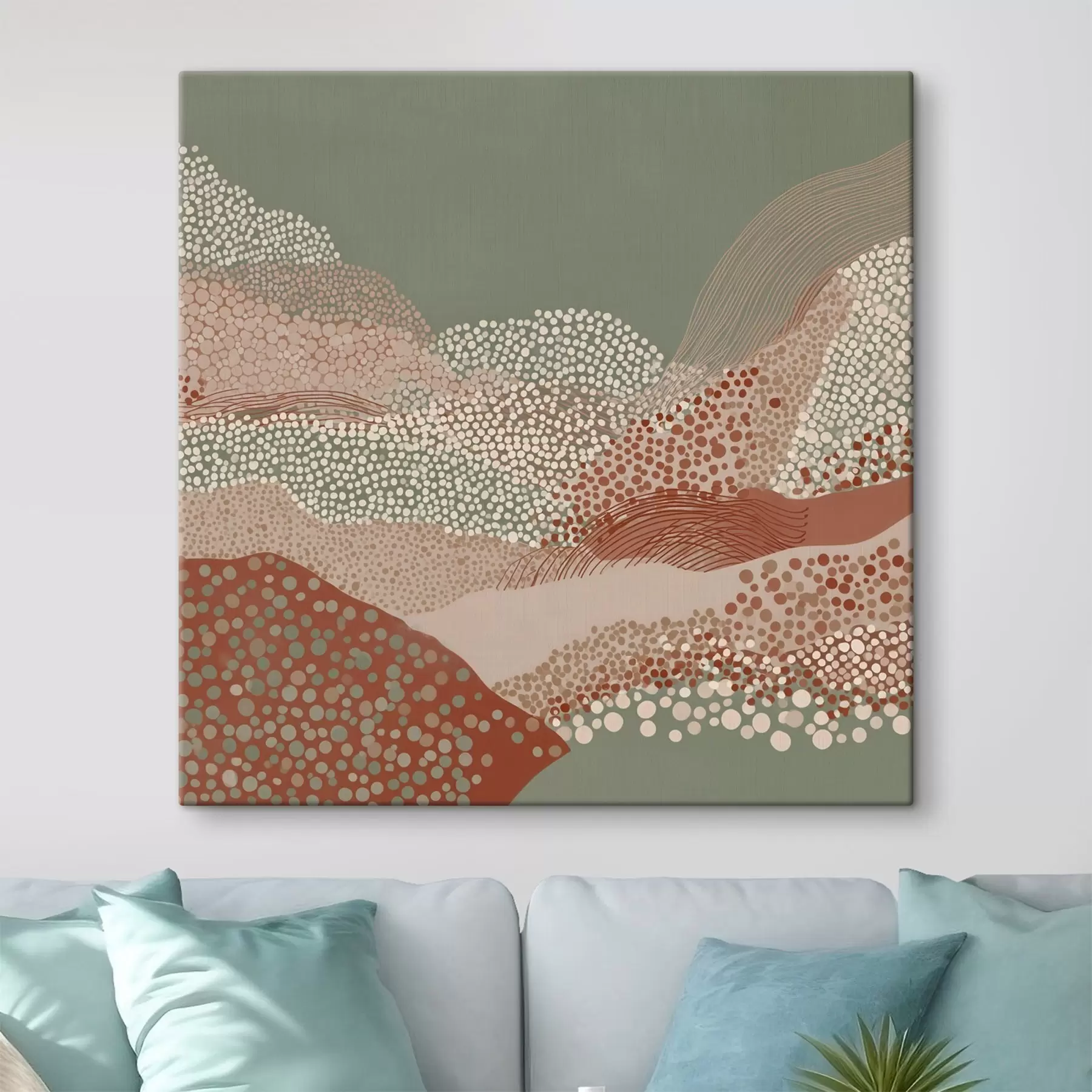 Obraz Krajina v štýlizovanej interpretácii s46652