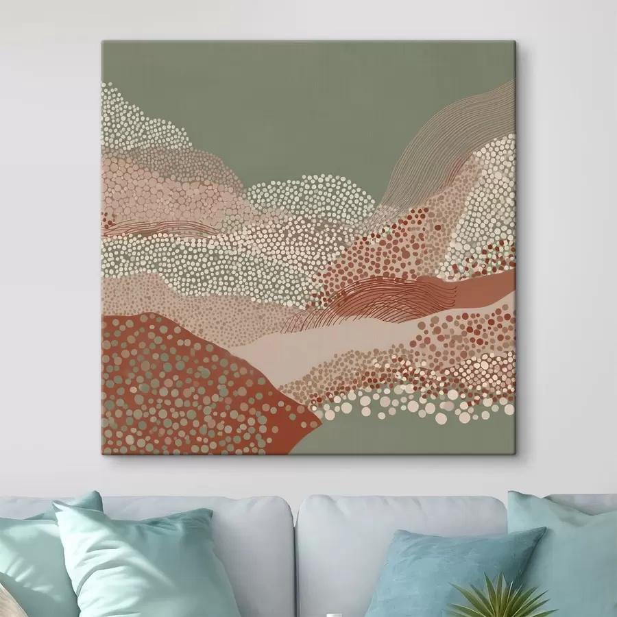 Obraz Krajina v štýlizovanej interpretácii s46652