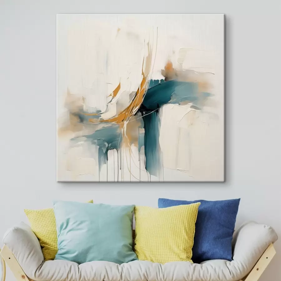 Obraz Dynamická abstrakcia s textúrovanými prvkami s46657