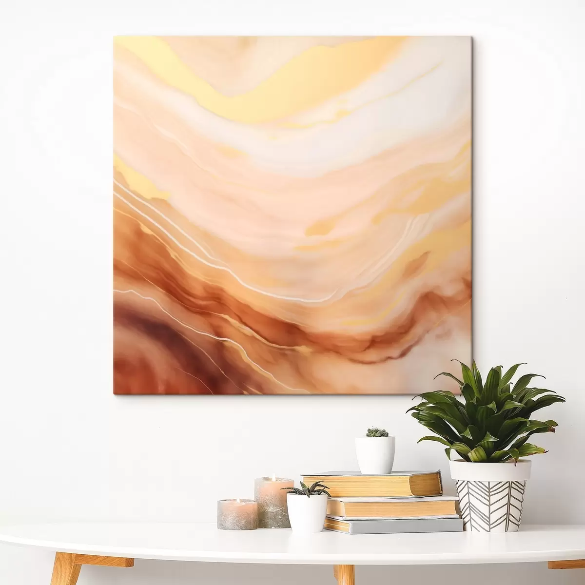 Obraz Abstrakcia v pastelovej palete s prírodnými formami s46660