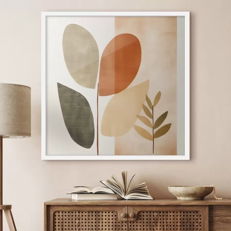 Fototapety Minimalistická zeleň v umeleckom štýle f46644