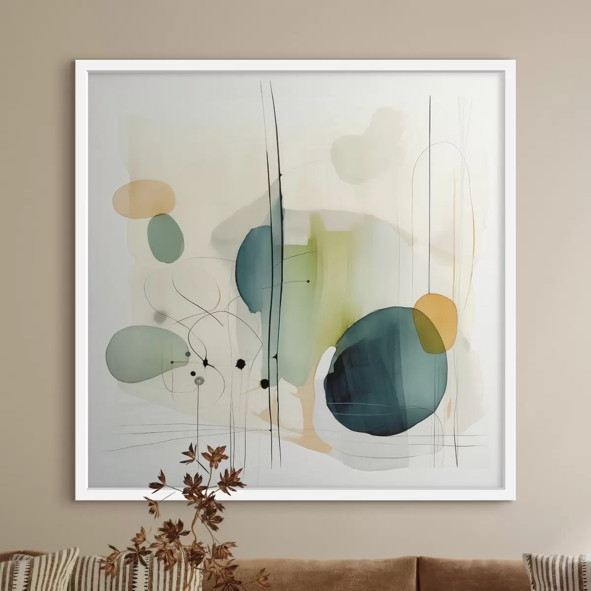 Plagáty Umelecká geometria v jemných tónoch f46649
