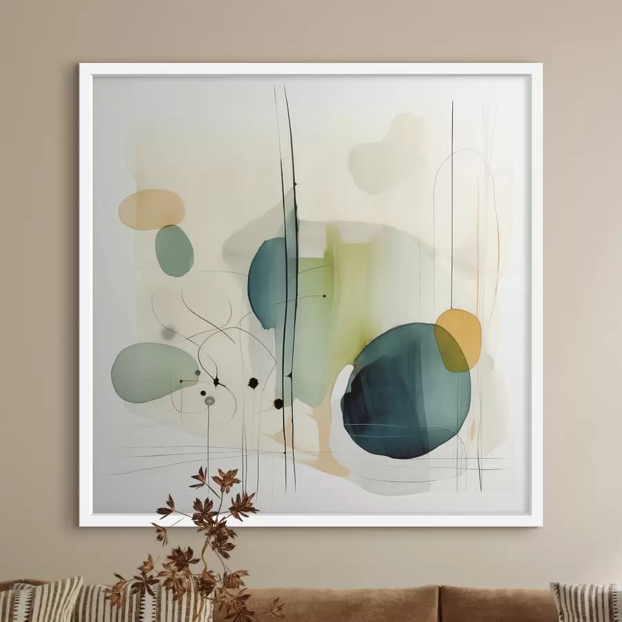 Fototapety Umelecká geometria v jemných tónoch f46649