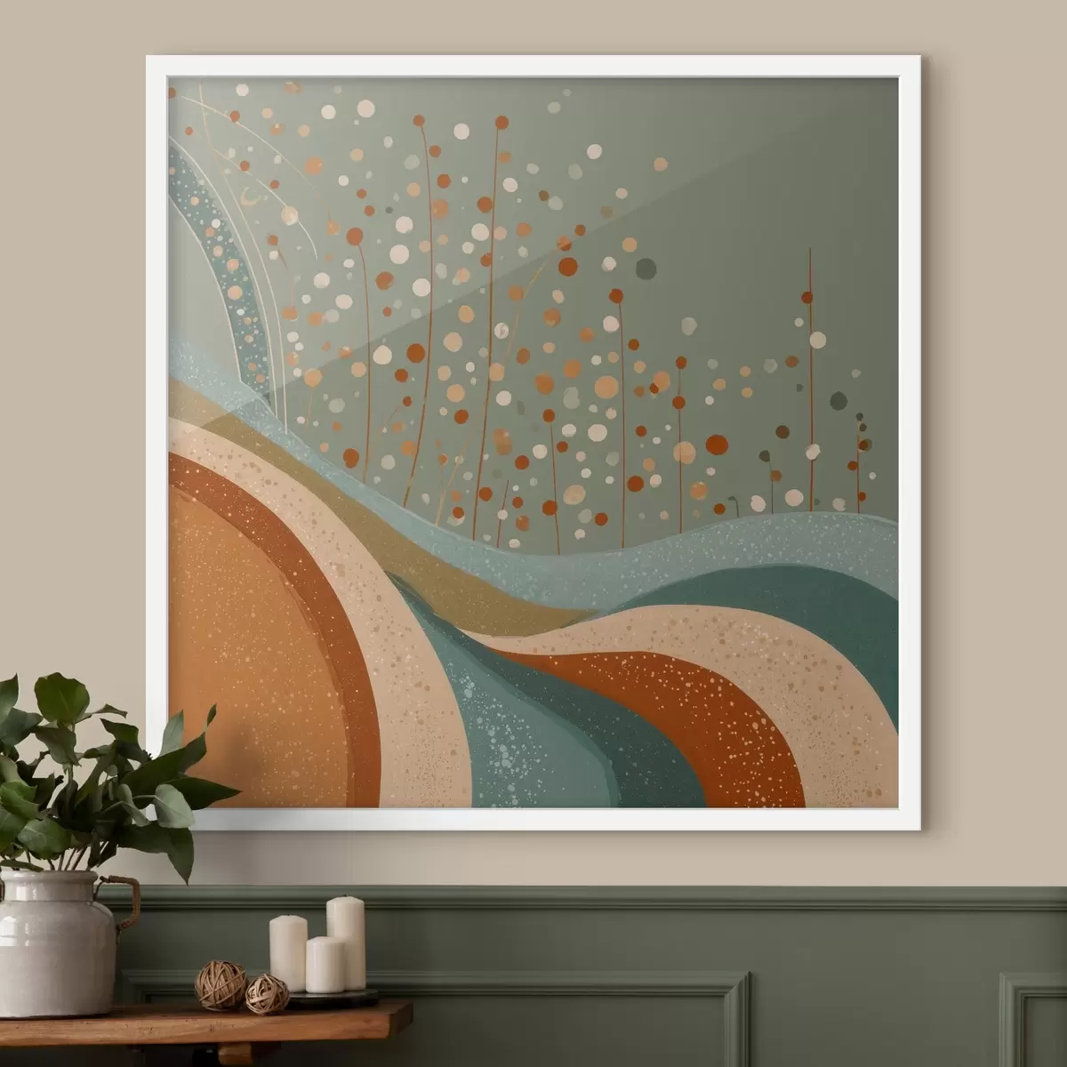 Plagáty Kompozícia s dekoratívnymi malými prvkami f46653