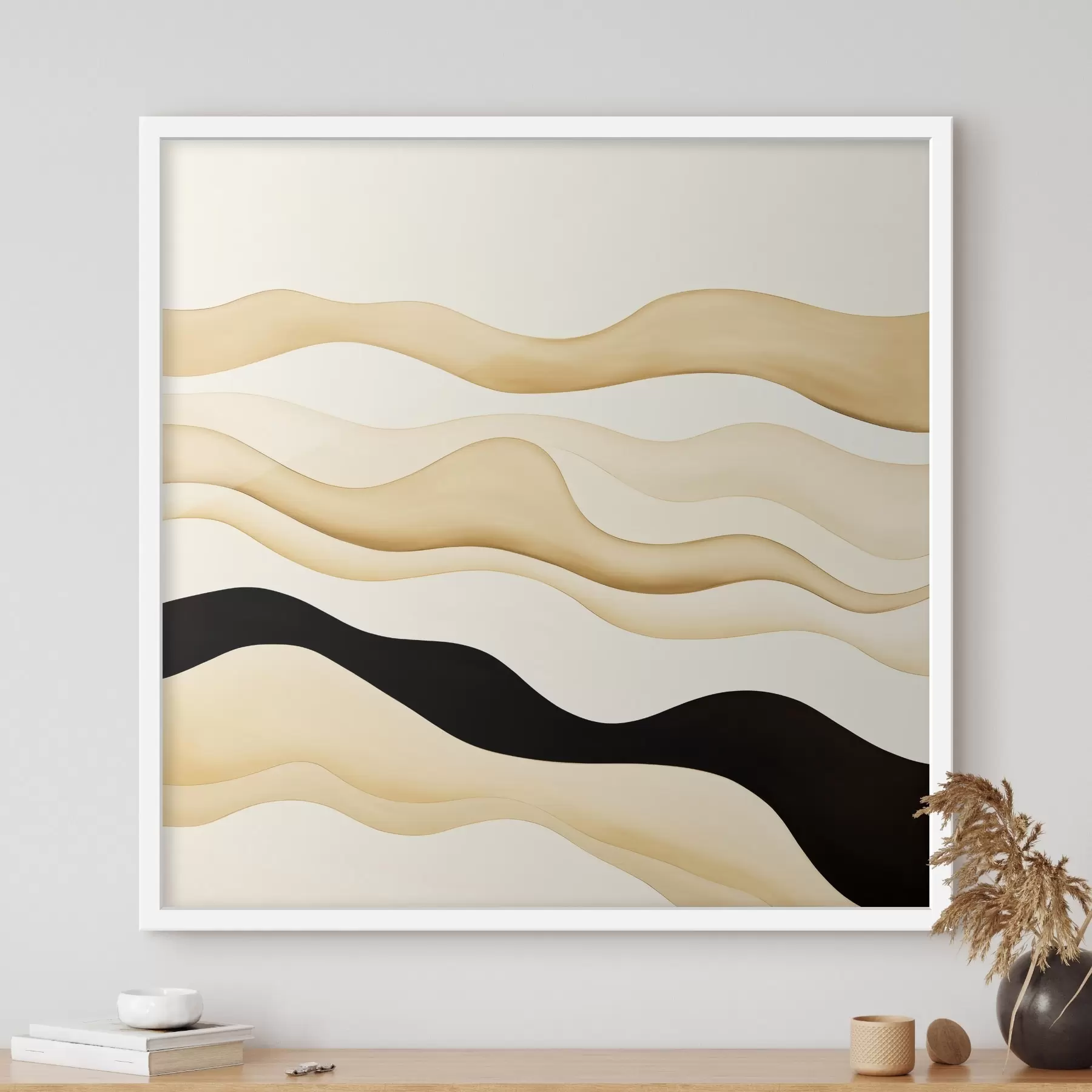 Fototapety Dekoratívny motív s hladkými líniami v kontrastnej škále f46662