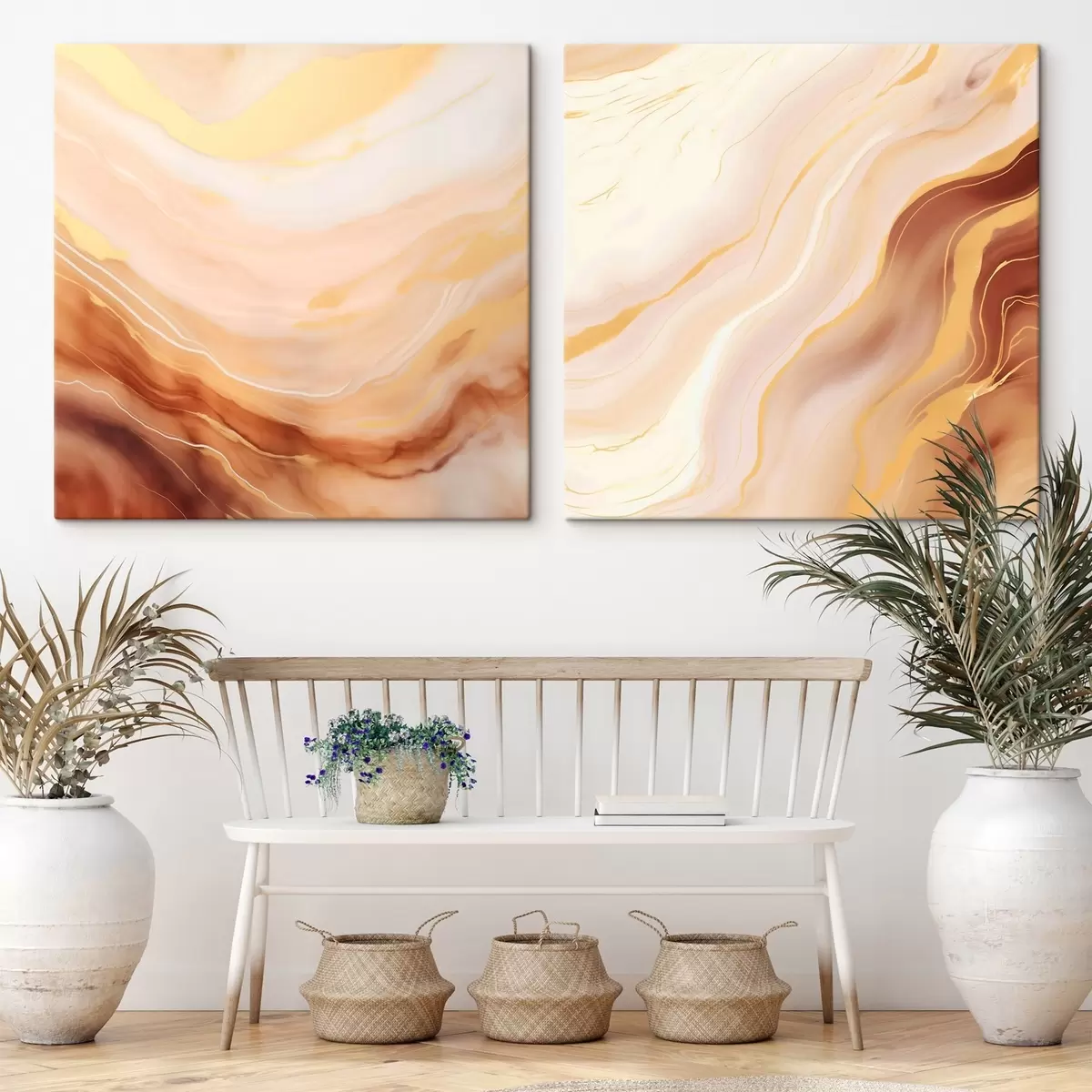 Obraz Ľahké vlnitá štruktúra v akvarelovej technike m00991