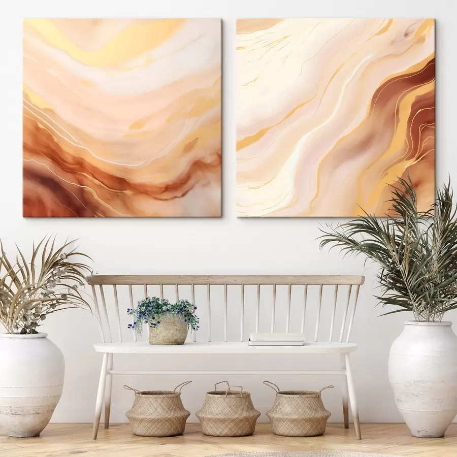 Obraz Ľahké vlnitá štruktúra v akvarelovej technike m00991