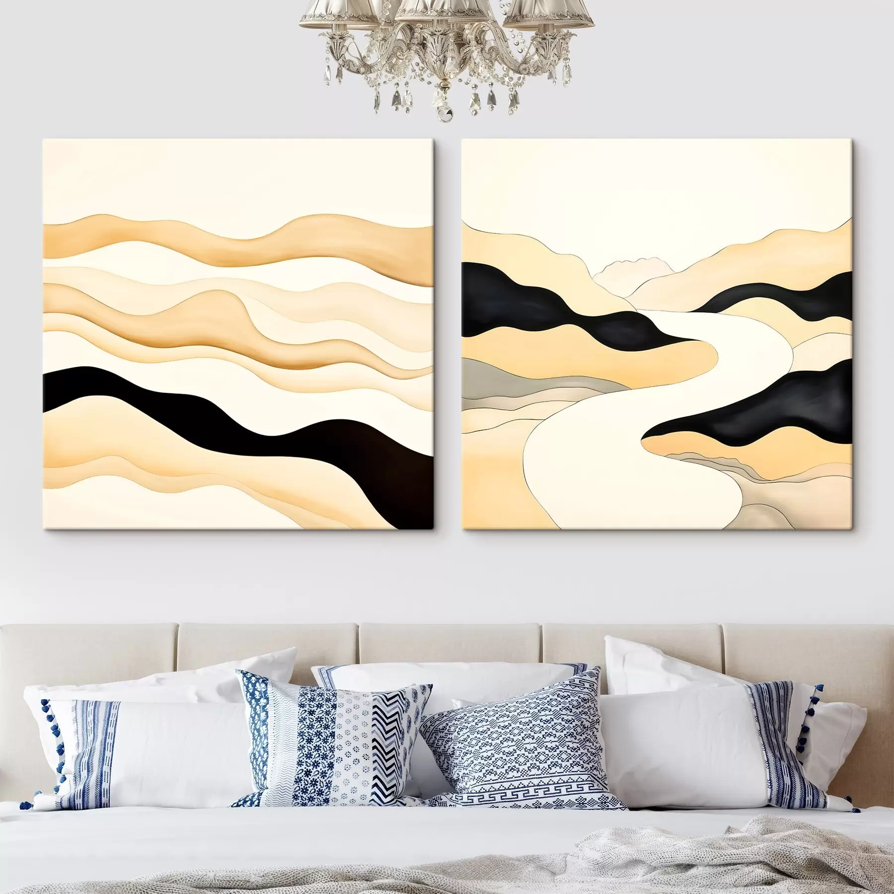 Obraz Abstraktné formy inšpirované prírodnými rytmami m00992